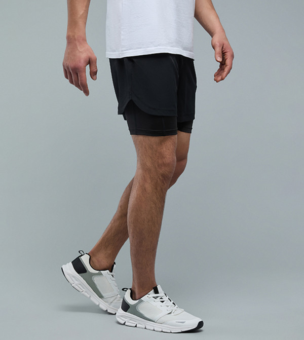 R&B  Sportswear - BLACK Shorts