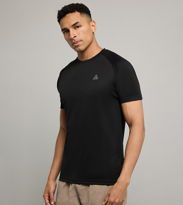 أر آند بي  ملابس رياضة - أسود T-Shirts & Vests