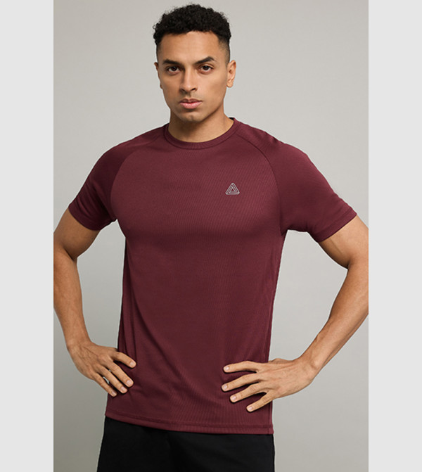 R&B  Sportswear - Burgundy T-Shirts & Vests