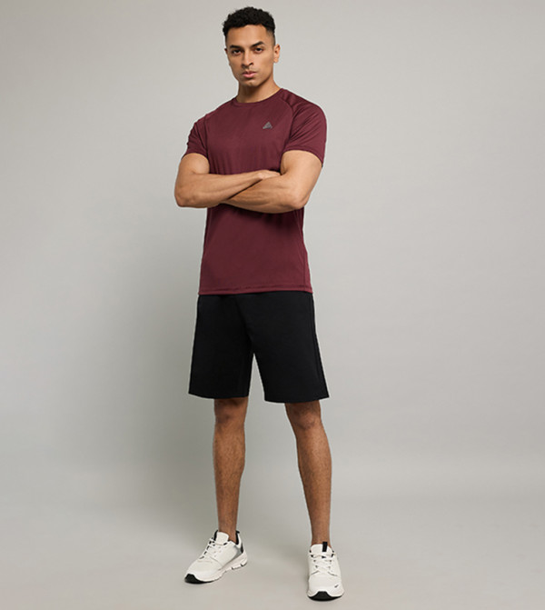 R&B  Sportswear - Burgundy T-Shirts & Vests