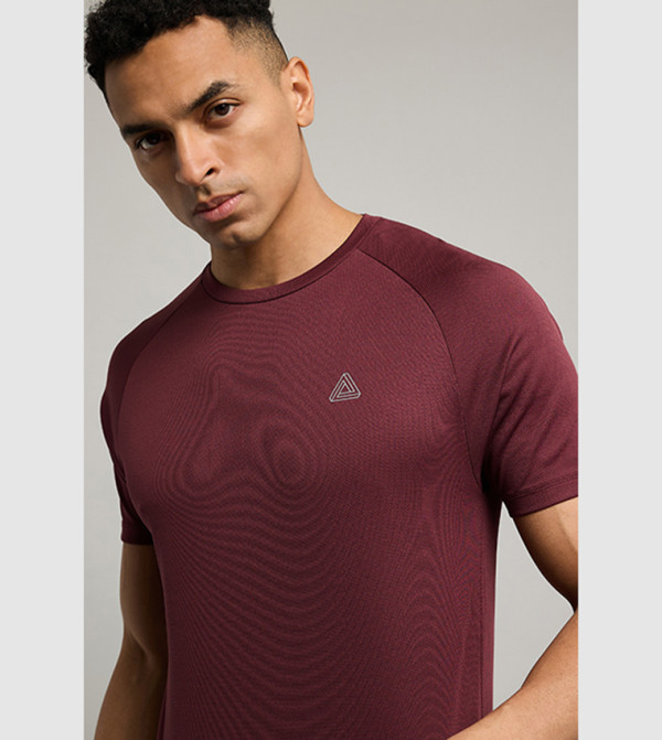 R&B  Sportswear - Burgundy T-Shirts & Vests
