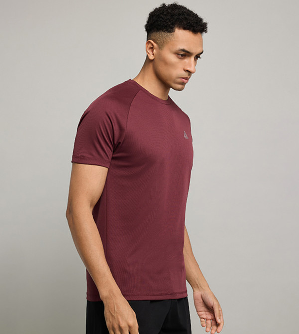 R&B  Sportswear - Burgundy T-Shirts & Vests
