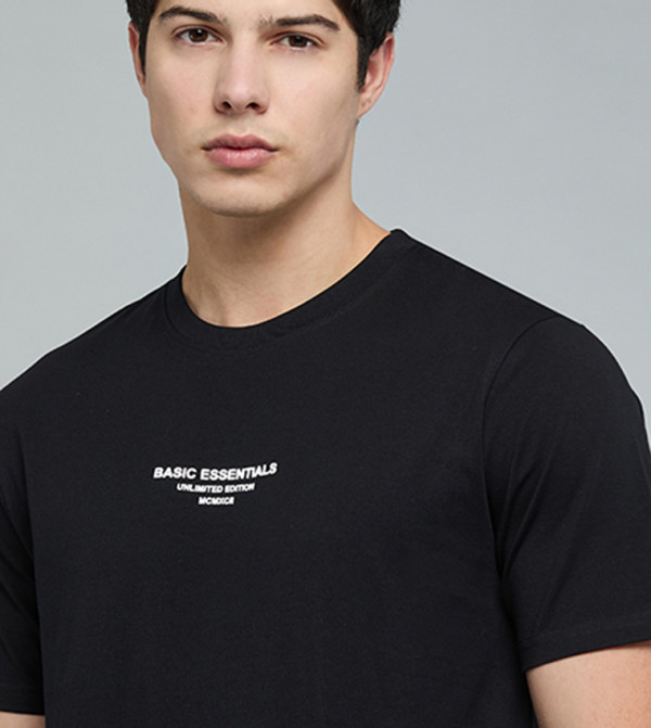 R&B  - BLACK T-shirts & Bottoms
