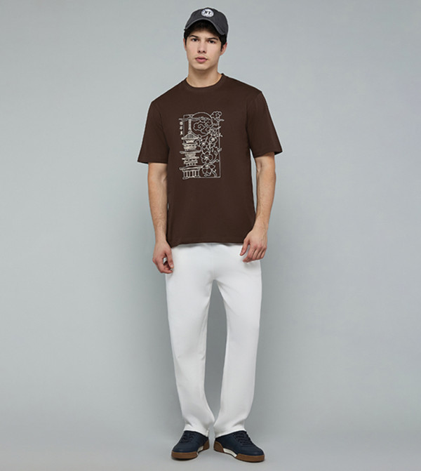 R&B Casual T-Shirts - Brown clothing sets