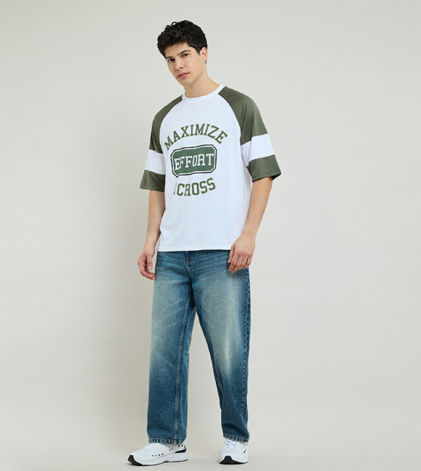 R&B workwear-reworked - White Round Neck T-Shirts