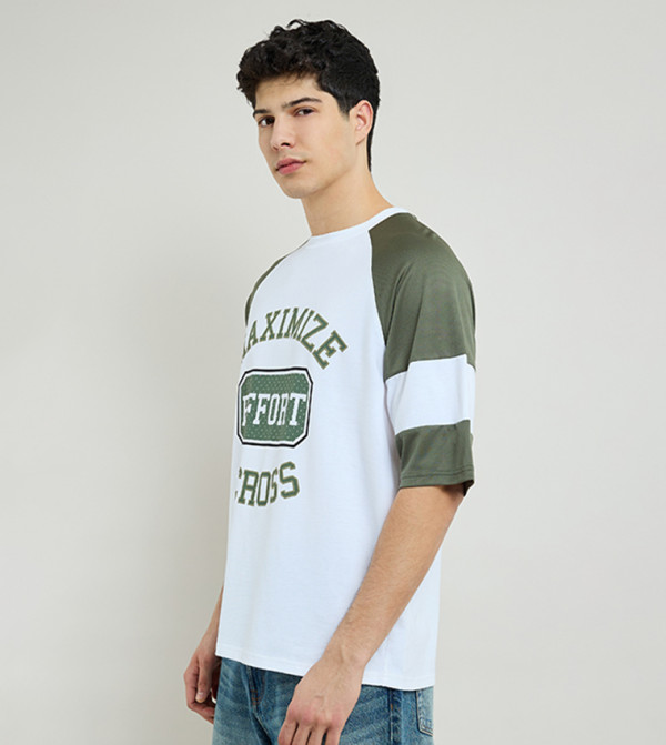 R&B workwear-reworked - White Round Neck T-Shirts