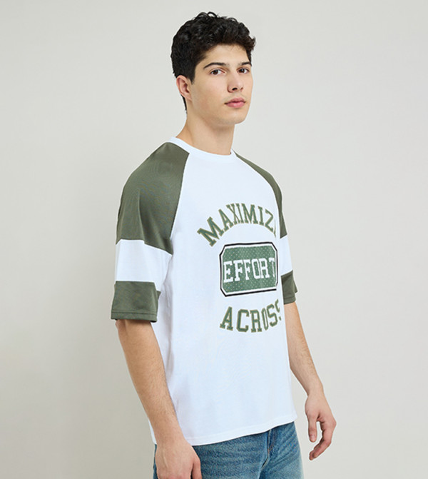 R&B workwear-reworked - White Round Neck T-Shirts