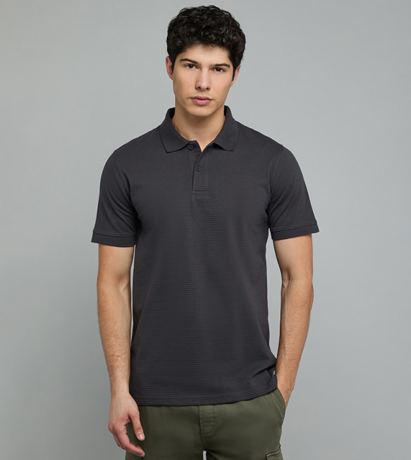 R&B R&B - Dark Grey Polo T-shirts
