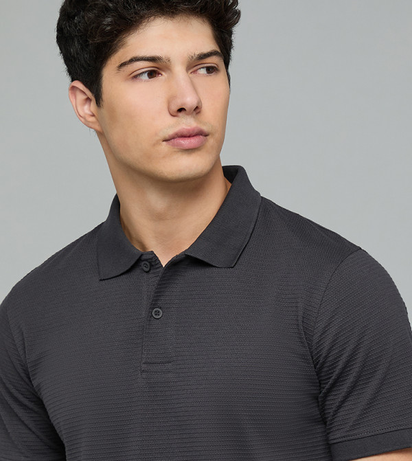 R&B R&B - Dark Grey Polo T-shirts
