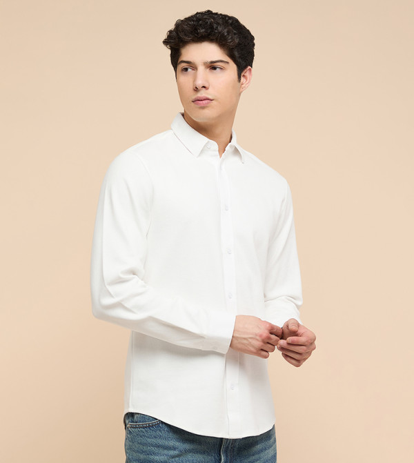 أر آند بي  أكمام طويلة - عاجي  Long Sleeves