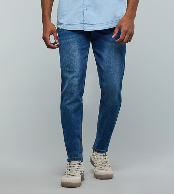 R&B Jeans - Blue Tapered Jeans