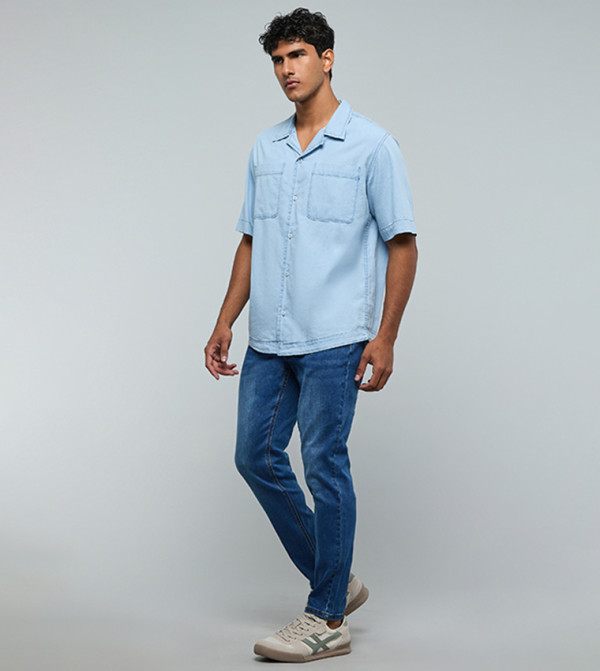 R&B Jeans - Blue Tapered Jeans