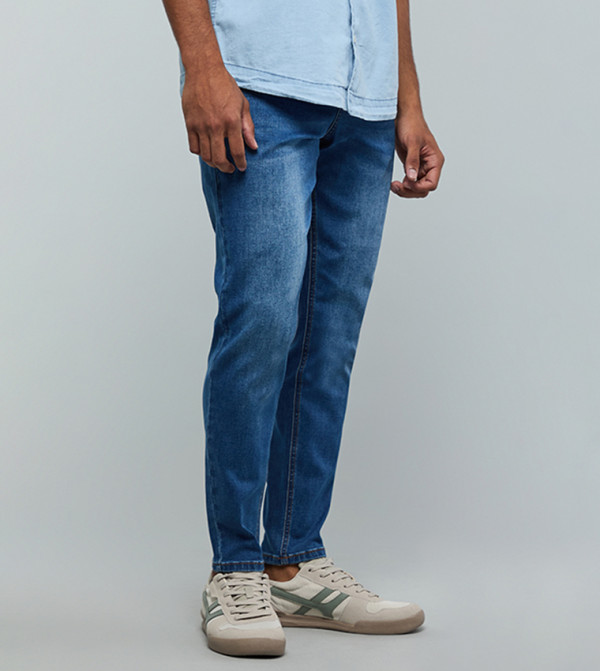 R&B Jeans - Blue Tapered Jeans