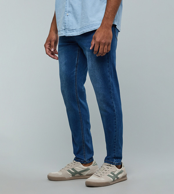 R&B Jeans - Blue Tapered Jeans