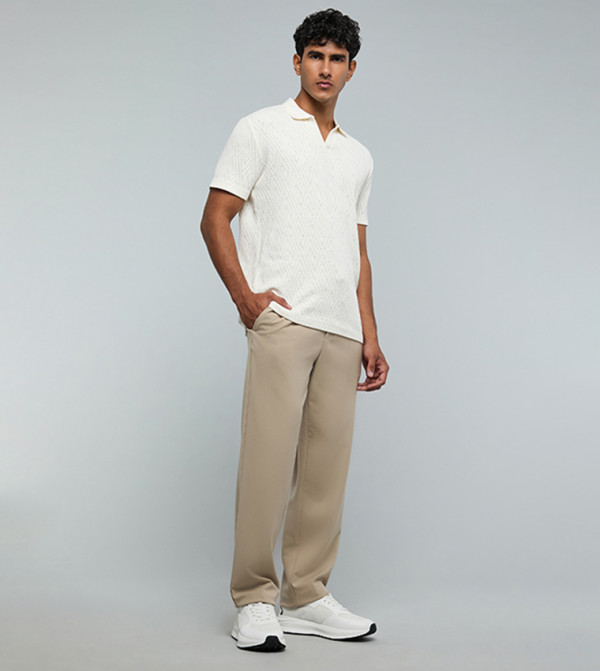 R&B  Pants & Chinos - Beige Casual Pants