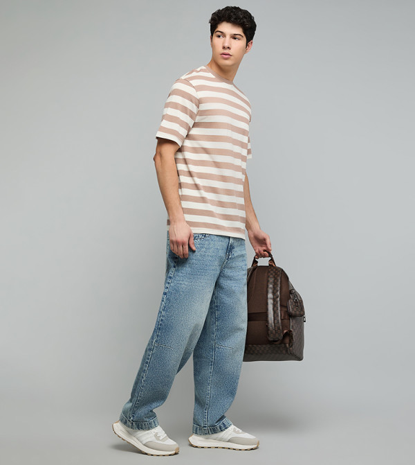 أر آند بي بناطيل جينز - أزرق Relaxed Jeans
