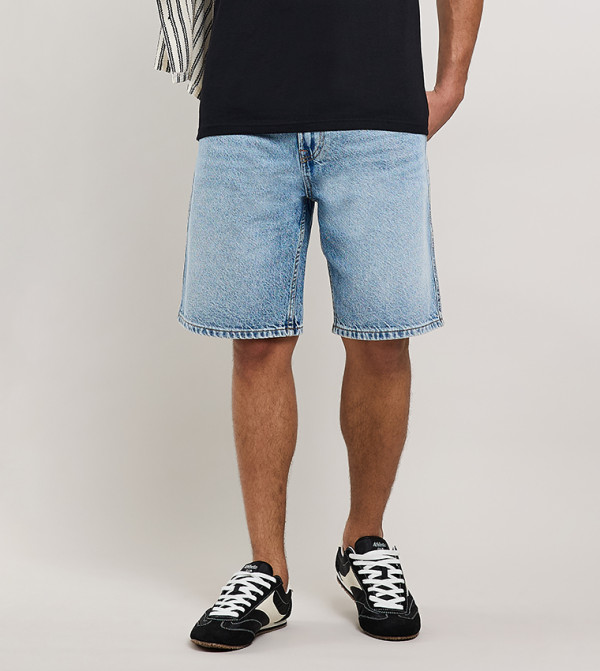 R&B  Denim Shorts - Blue Denim shorts
