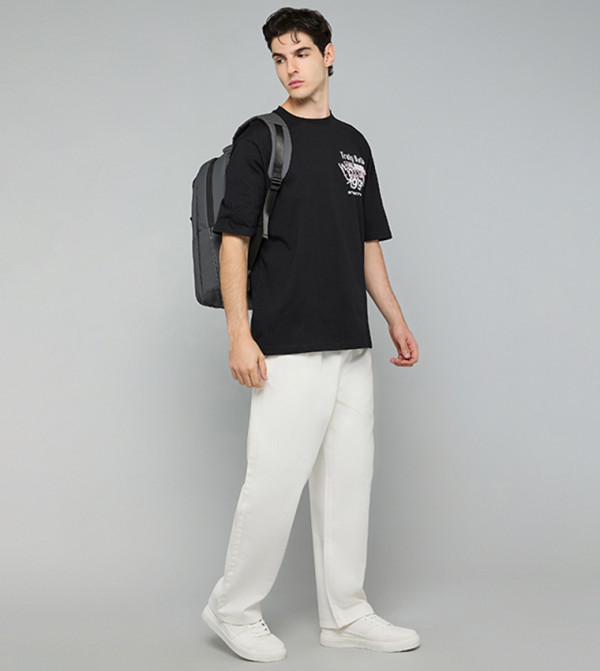 أر آند بي جينزات واسعة - أبيض Relaxed Jeans