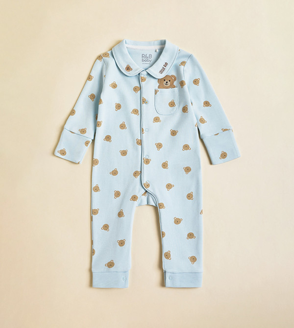 R&B  Sleep Suits - Blue Sleep Suits