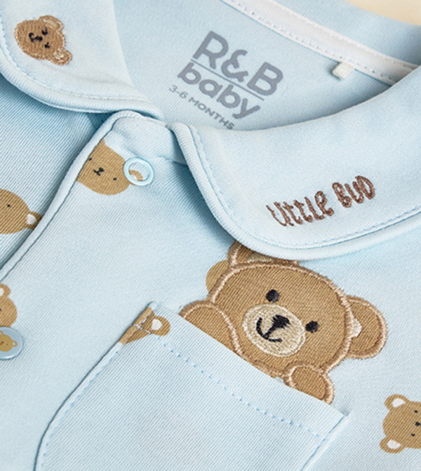 R&B  Sleep Suits - Blue Sleep Suits