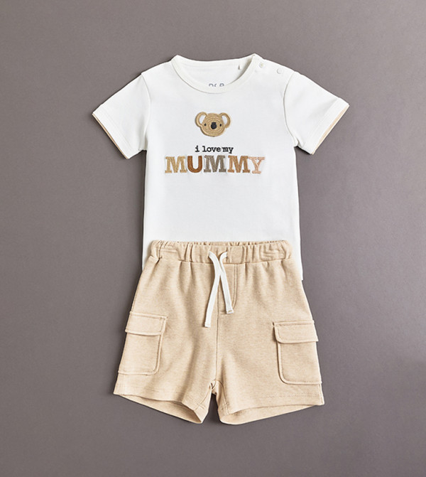 R&B  Top & Shorts - Ivory Top & Shorts