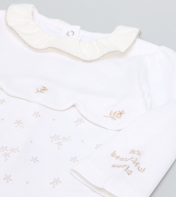 R&B  Sleep Suits - Ivory Sleep Suits