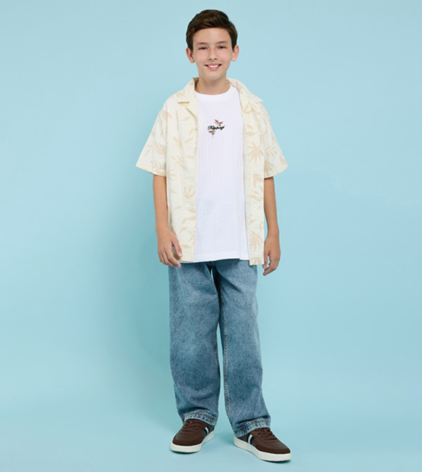 أر آند بي  preppy-layers - عاجي  T-shirts