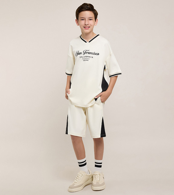 R&B  Top & Shorts - Ivory Top & Shorts