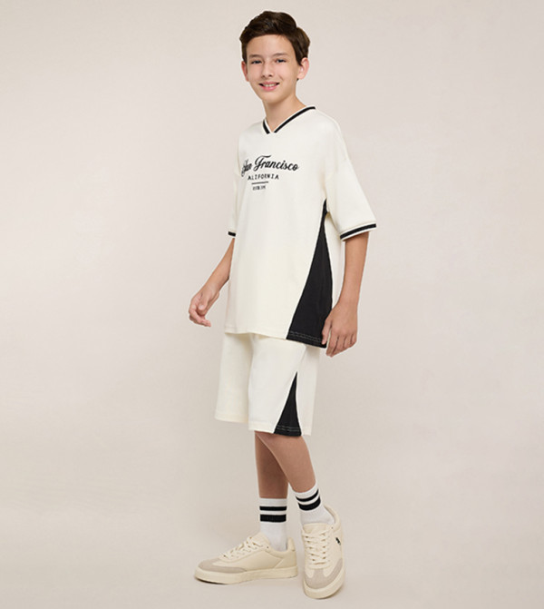 R&B  Top & Shorts - Ivory Top & Shorts