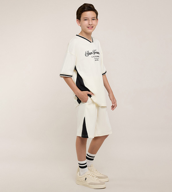 R&B  Top & Shorts - Ivory Top & Shorts