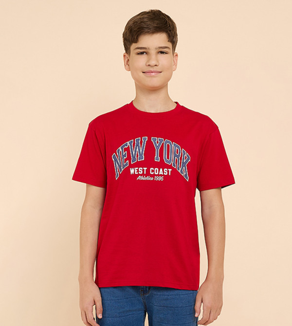 R&B  varsity-graphics - Red T-shirts