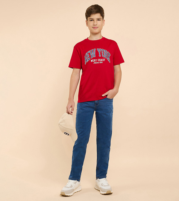 R&B  varsity-graphics - Red T-shirts
