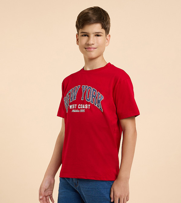 R&B  varsity-graphics - Red T-shirts