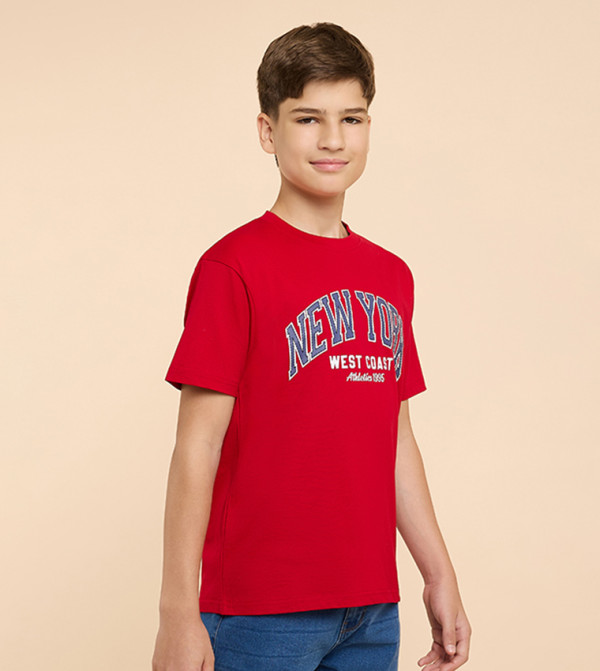 R&B  varsity-graphics - Red T-shirts