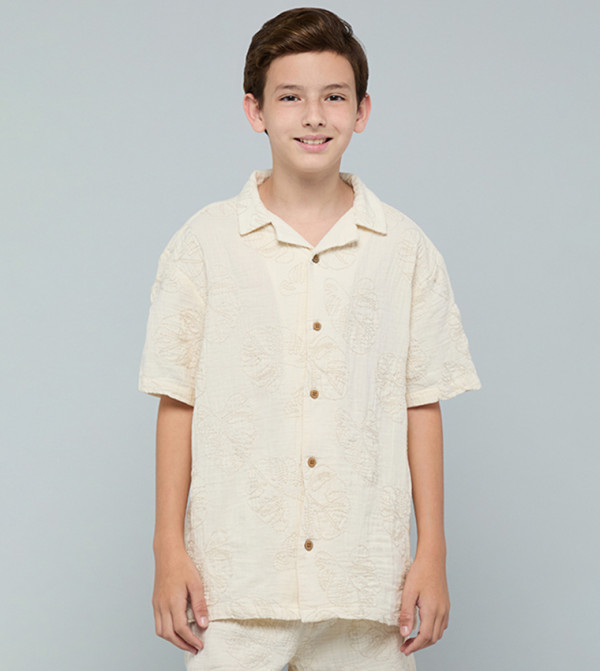 R&B  Shirts - Beige Shirts