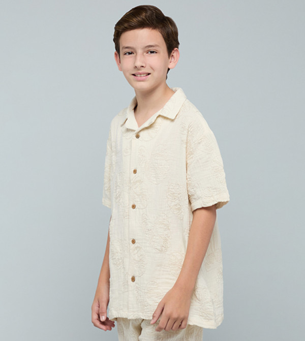 R&B  Shirts - Beige Shirts