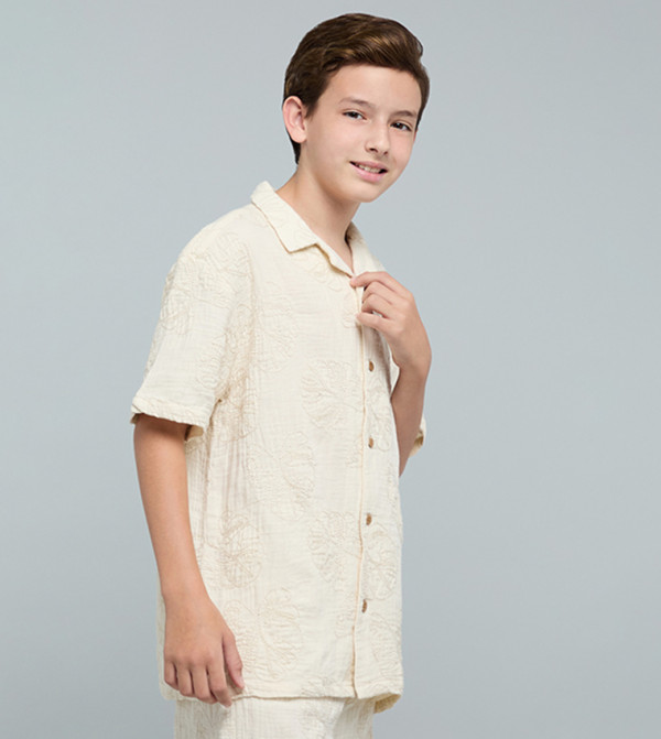 R&B  Shirts - Beige Shirts