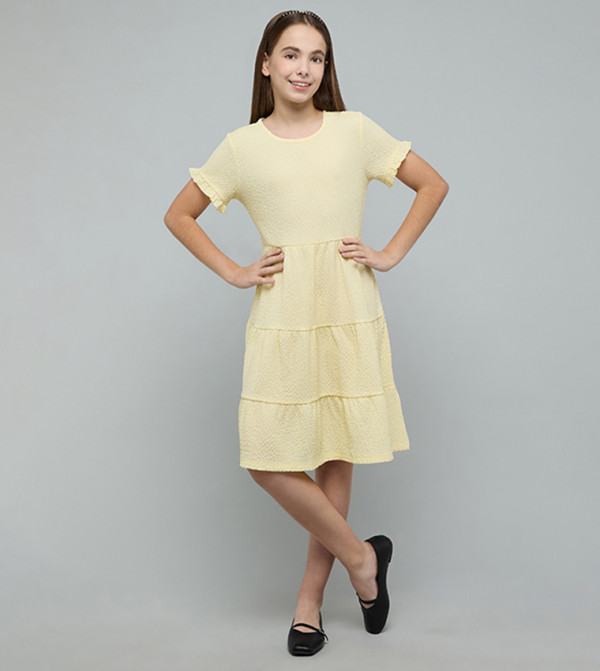 R&B  girls-craft-pretty-summer - Yellow Casual Dress