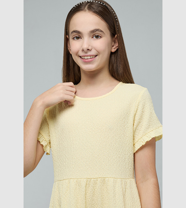 R&B  girls-craft-pretty-summer - Yellow Casual Dress