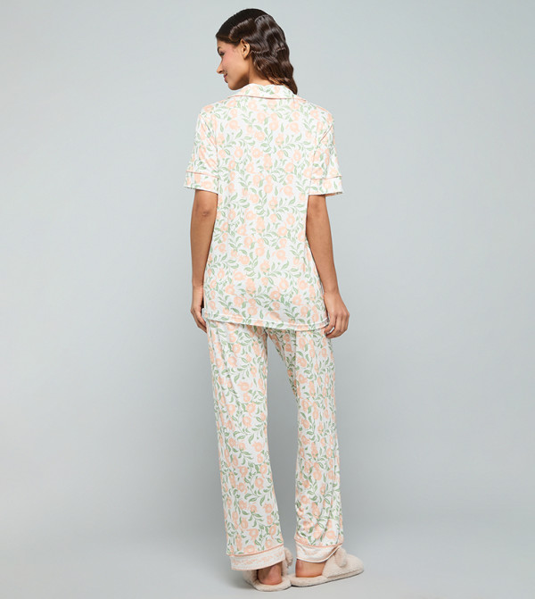 أر آند بي  ملابس نوم - كريمي  Pyjama Set