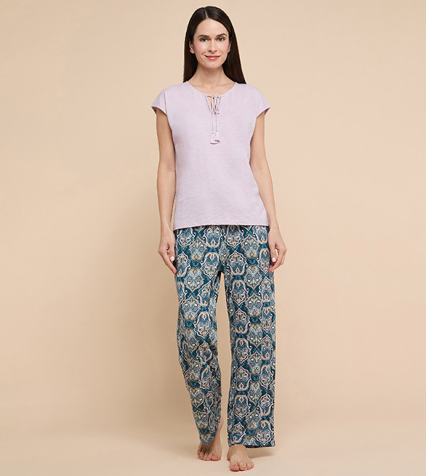 أر آند بي سراويل - أزرق مخضر Bottoms