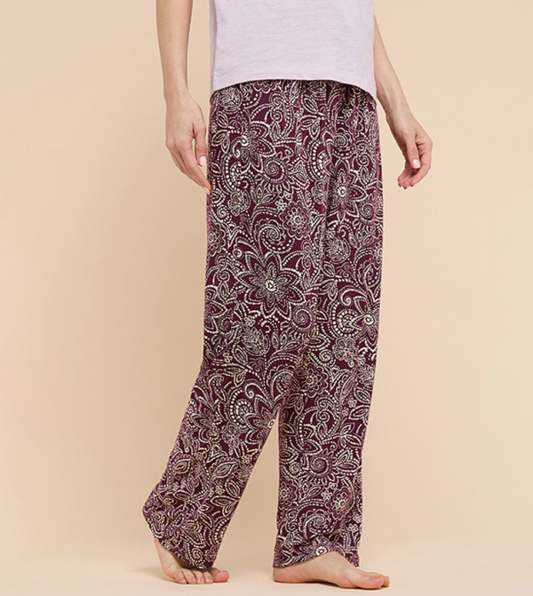 أر آند بي سراويل - بني محمر Bottoms