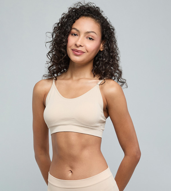 R&B  Sports bras - Beige Sports Bras
