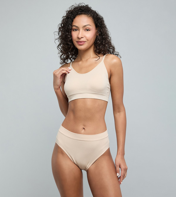 R&B  Sports bras - Beige Sports Bras