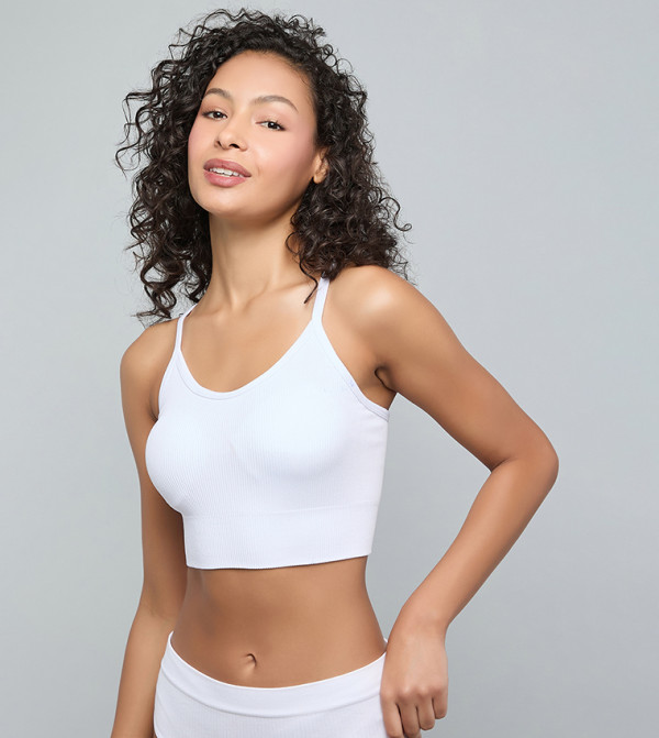 R&B  Sports bras - White Sports Bras