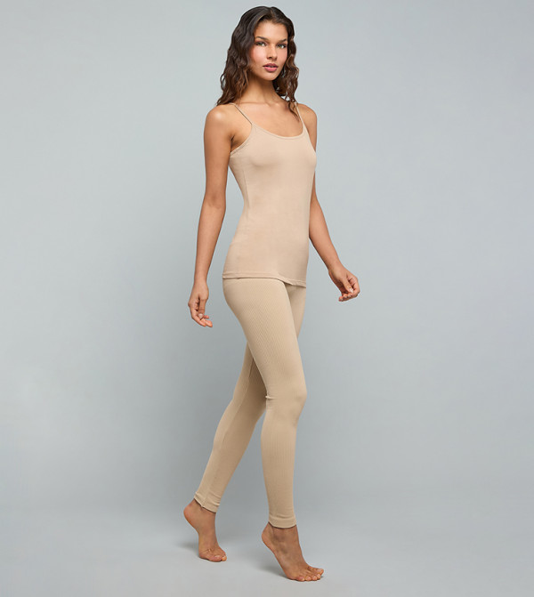 R&B  leggings - Beige leggings
