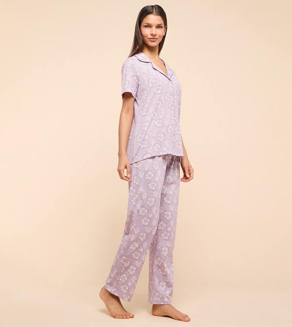 أر آند بي  ملابس نوم - موف  Pyjama Set