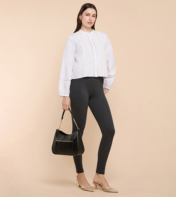 R&B  Jeans - CHARCOAL Jeggings