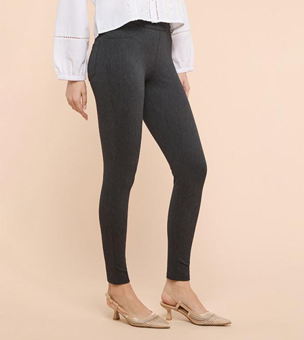 R&B  Jeans - CHARCOAL Jeggings