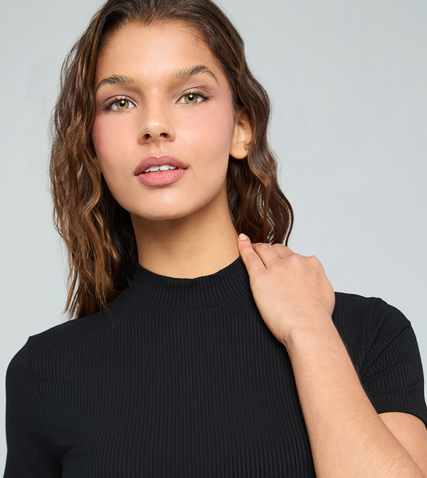 R&B  Clothing - BLACK Casual Tops